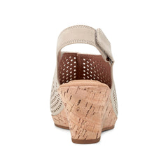 Rockport Women / Briah Perforated Slingback Sandal - Taupe Leather