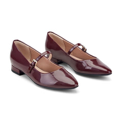 Rockport Women / Taren Total Motion Pointy Toe Dress Flats - Dark Red