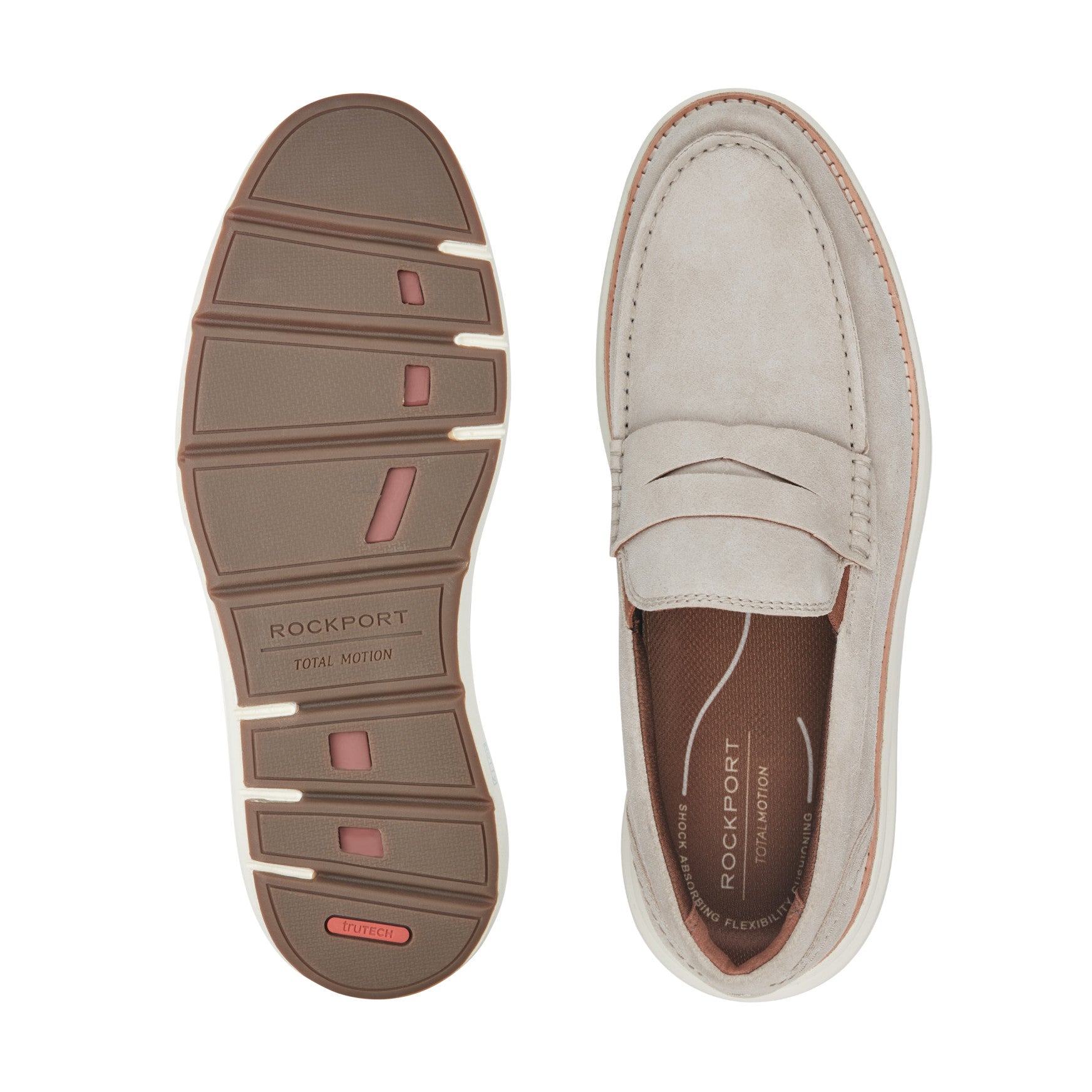 Rockport Men / Total Motion Cadwyn Loafers - Taupe Suede