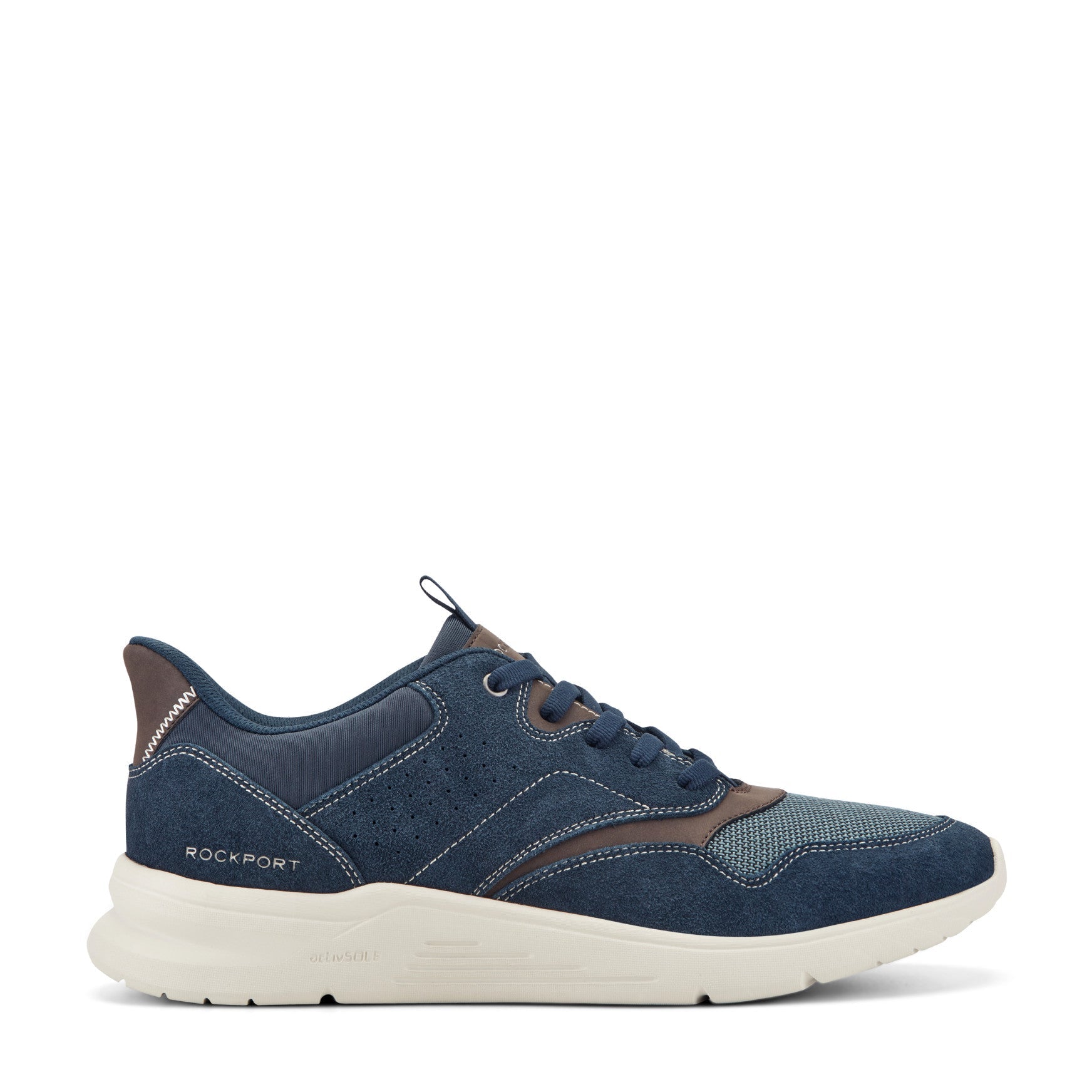 Rockport Men / Shawn Step Activated Casual Lace-up Sneakers - Dark Blue Suede