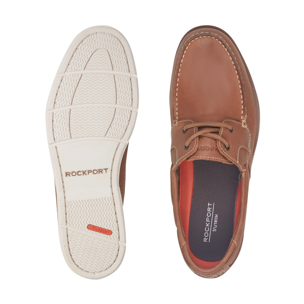 Rockport Men / Southport Boat Shoe - Wheat Brown Leather