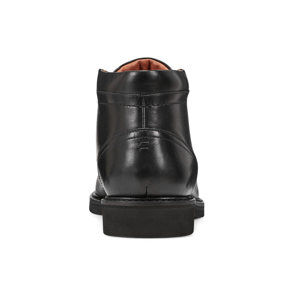 Rockport Men / Flynn Lace-up Almond Toe Casual Boots - Black Leather