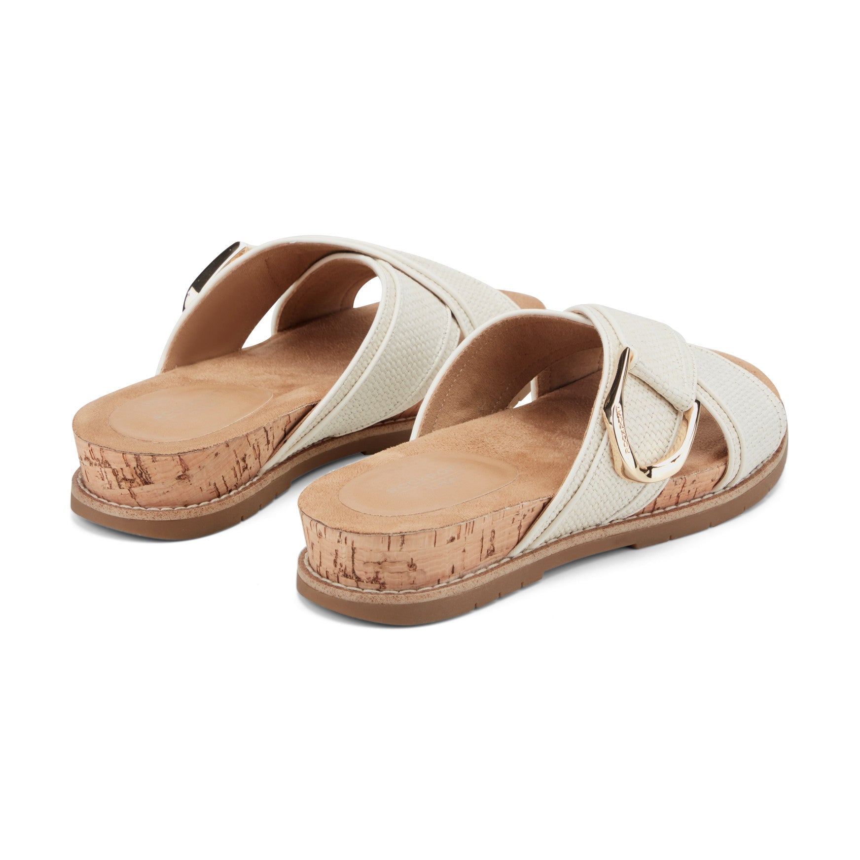 Rockport Women / Zemira Slip-on Casual Sandals - Ivory Raffia