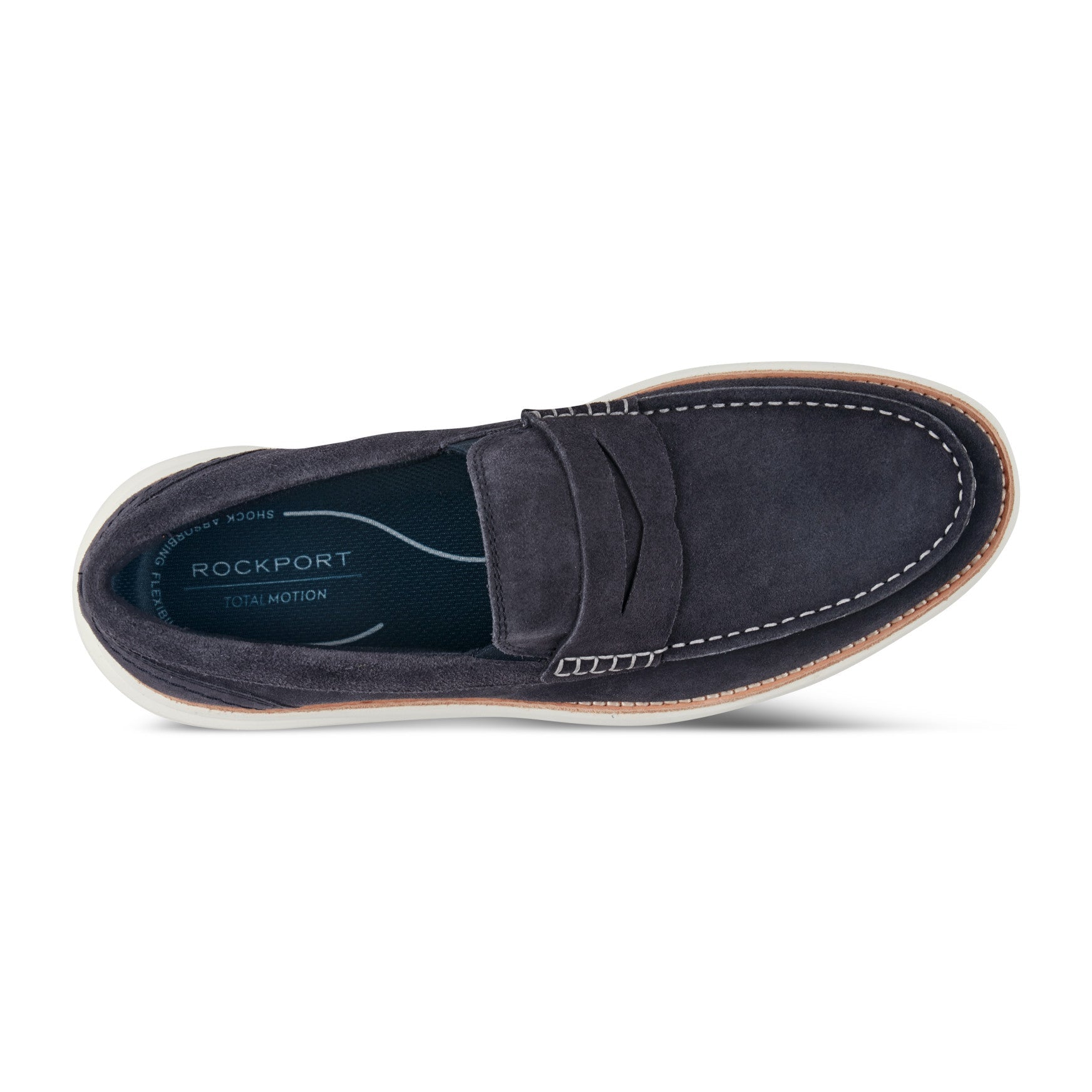 Rockport Men / Total Motion Cadwyn Loafers - Dark Blue Suede