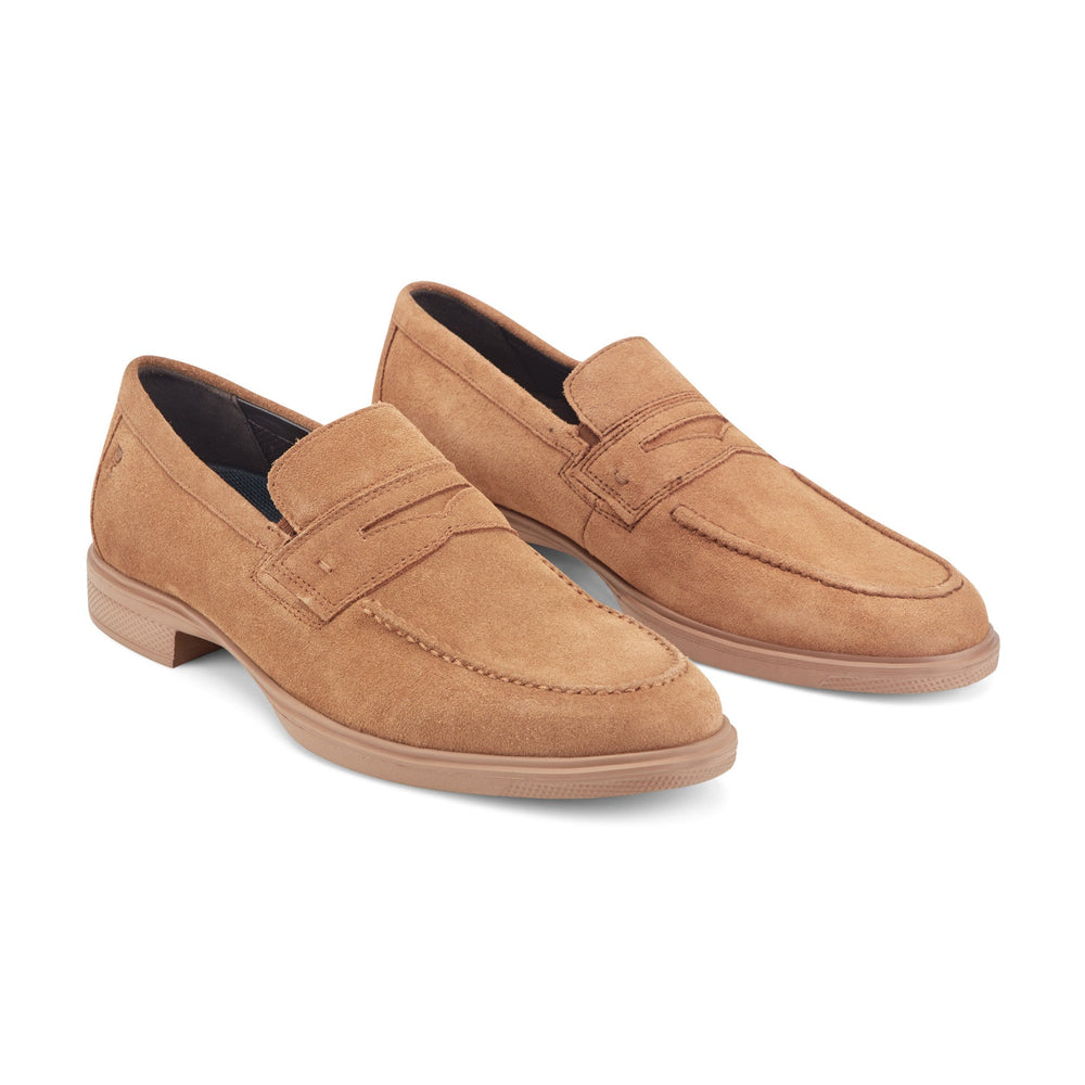 Rockport Men / Keenan Penny Loafers - Medium Natural Suede