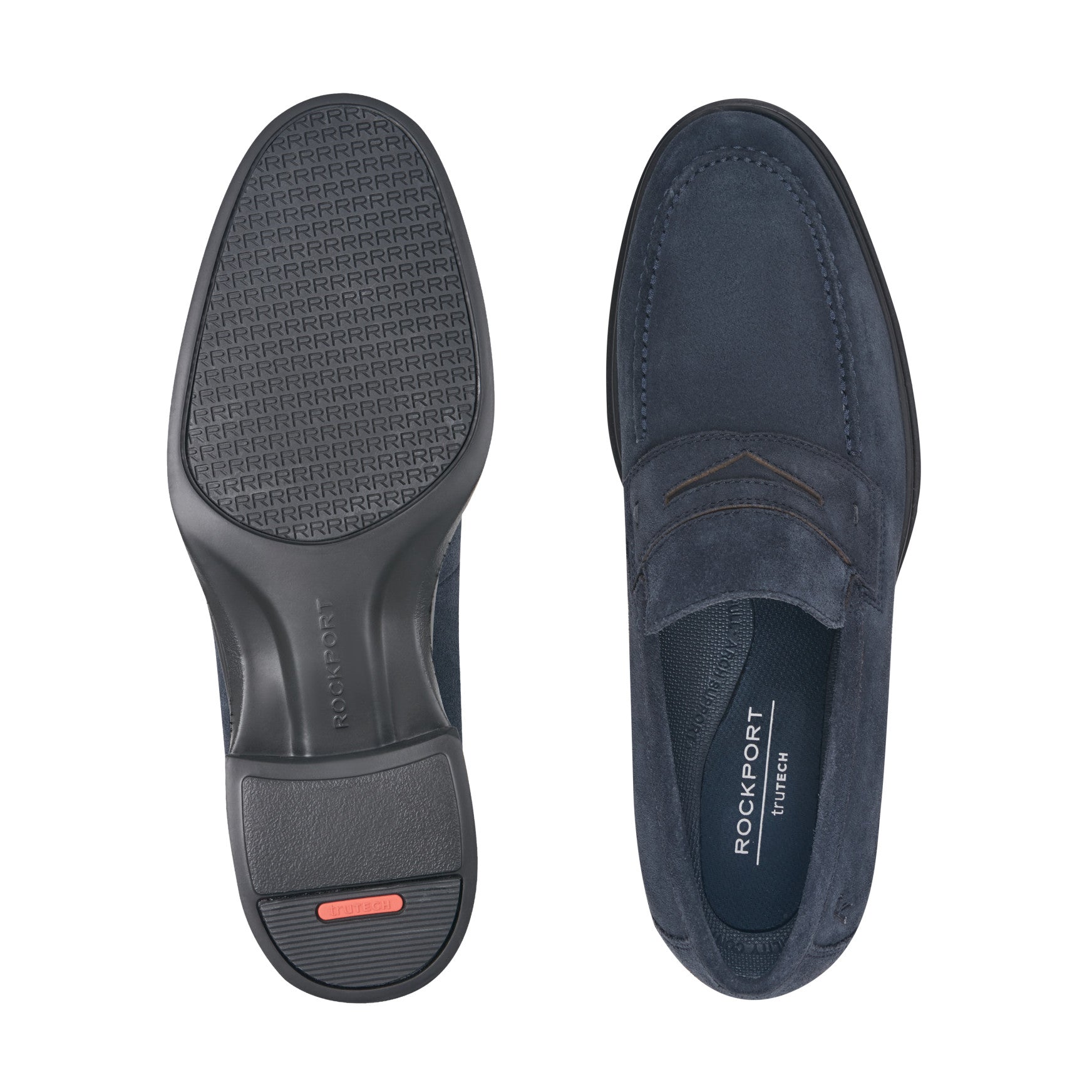 Rockport Men / Keenan Penny Loafers - Dark Blue Suede