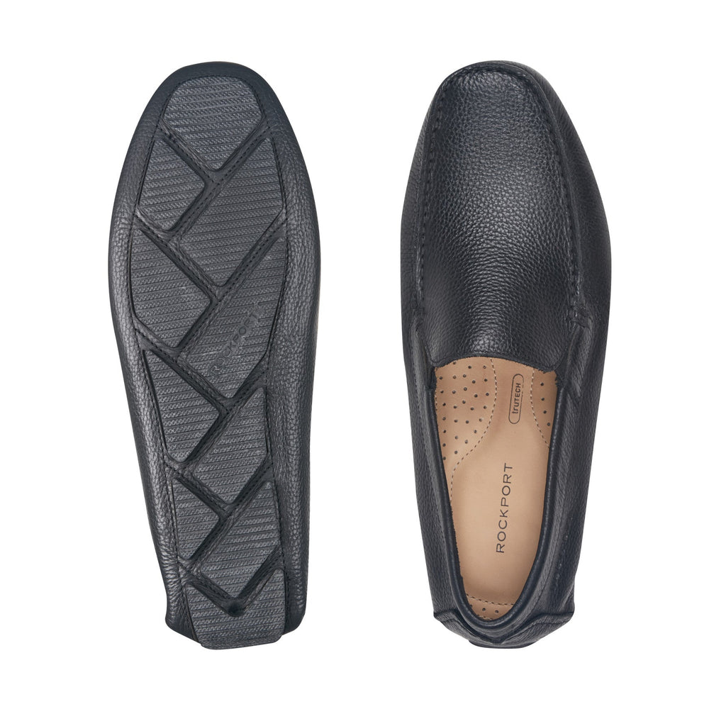 Rockport Men / Rhyder Venetian Loafers - Black Leather