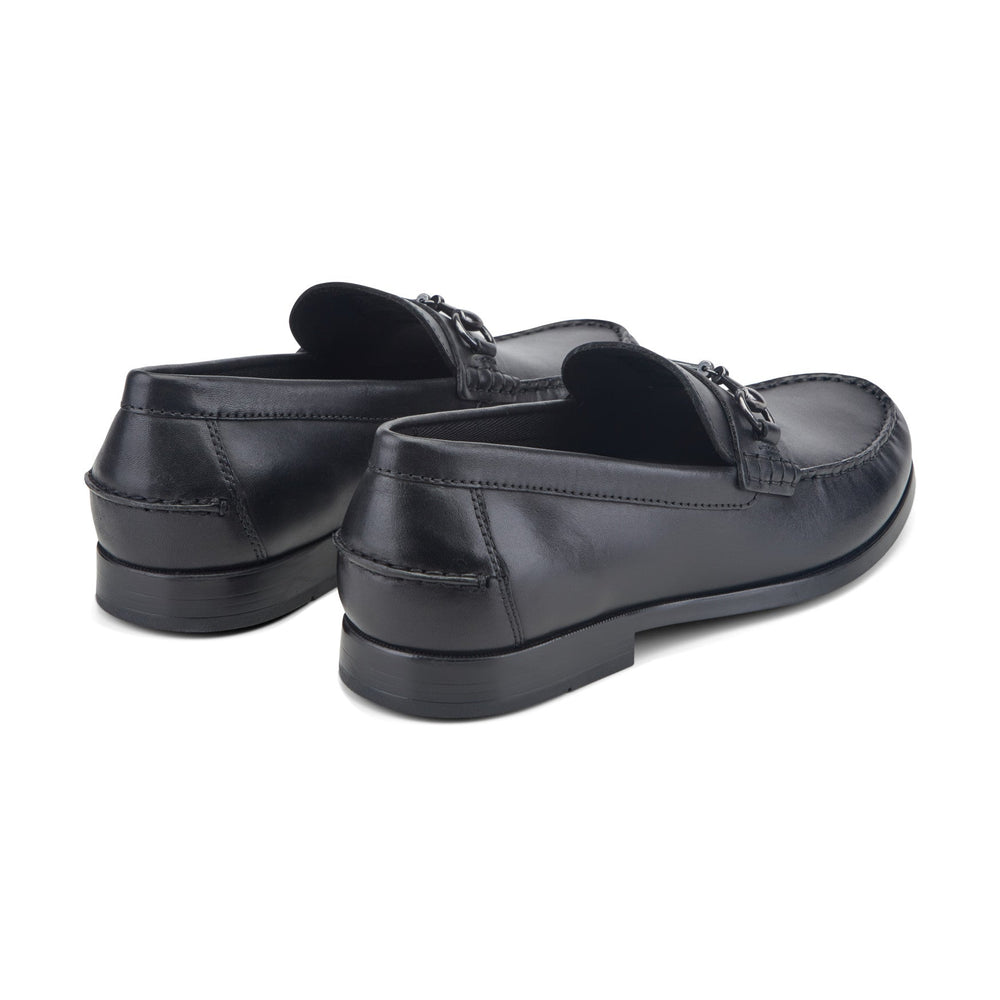 Rockport Men / Whit Classic Bit Loafers - Black Polished Leather