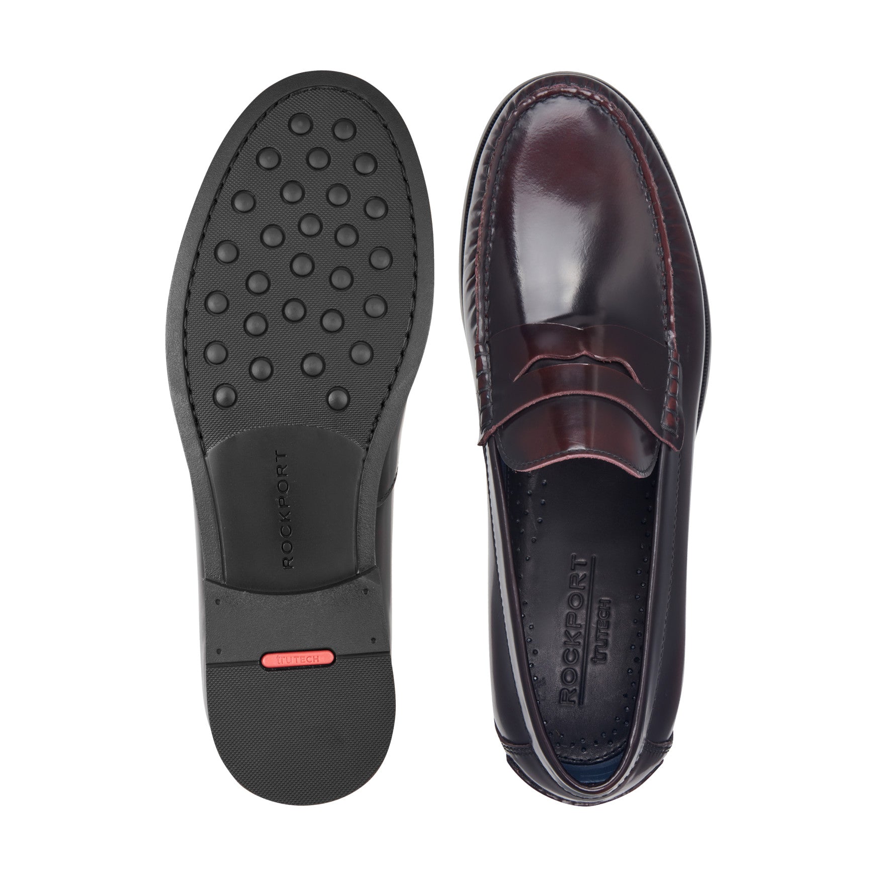 Rockport Men / Willcox Classic Penny Loafers - Dark Burgundy Leather