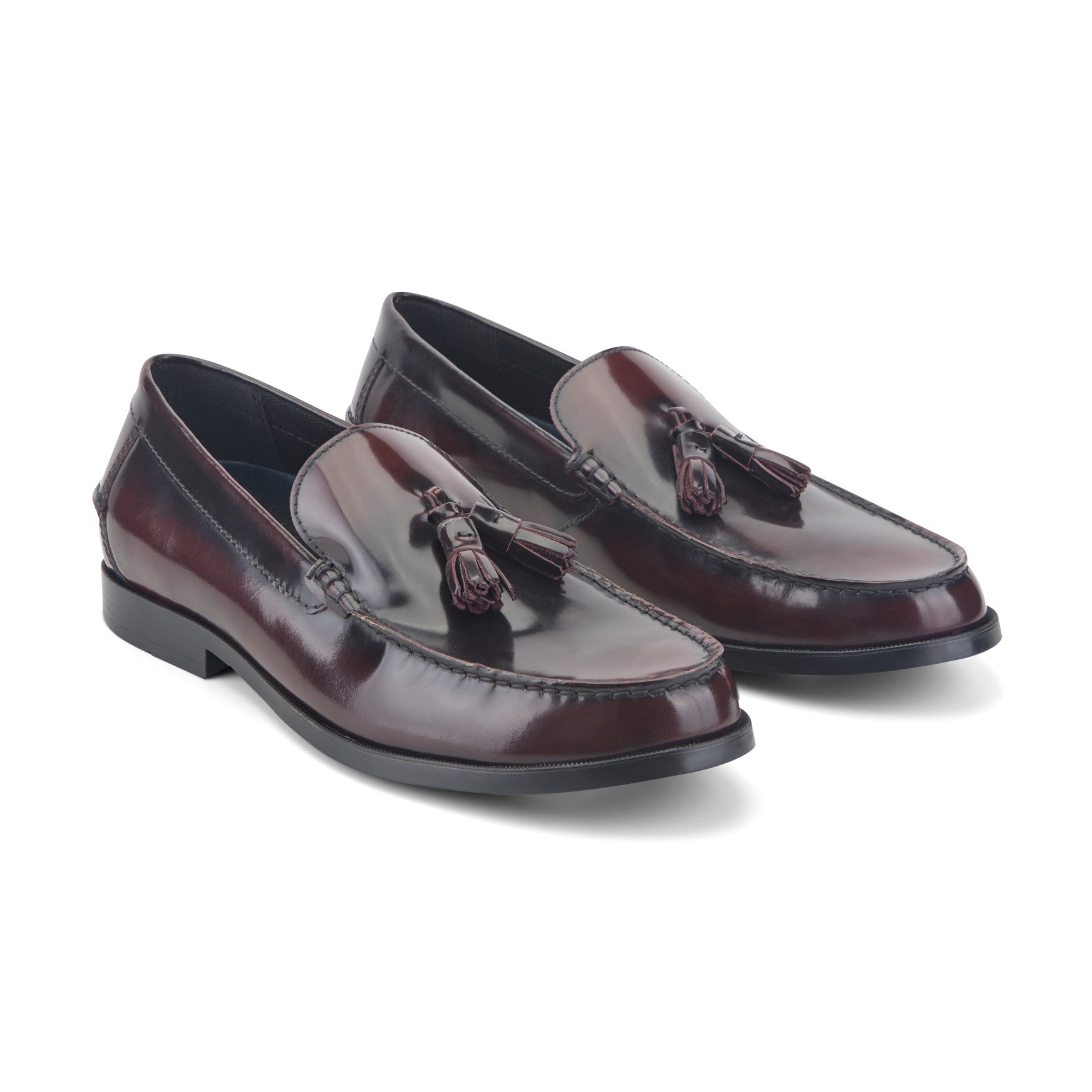 Rockport Men / Whitlaw Tassel Loafers - Dark Red Leather