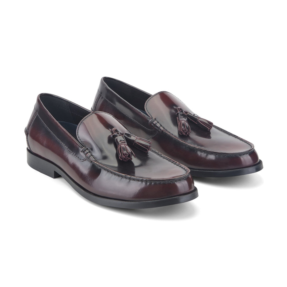 Rockport Men / Whitlaw Tassel Loafers - Dark Red Leather