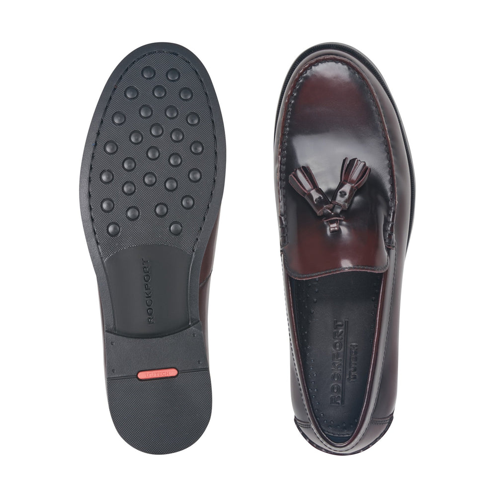 Rockport Men / Whitlaw Tassel Loafers - Dark Red Leather