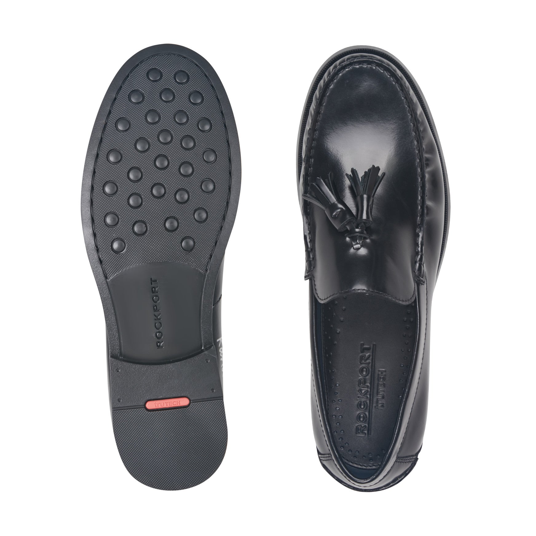 Rockport Men / Whitlaw Tassel Loafers - Black Leather