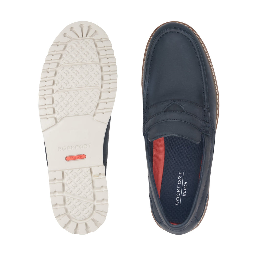 Rockport Men / Maverick Penny Loafers - New Dress Blues Leather