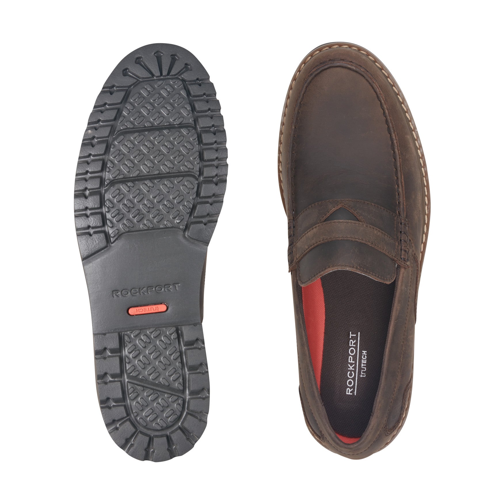 Rockport Men / Maverick Penny Loafers - Dark Brown Leather
