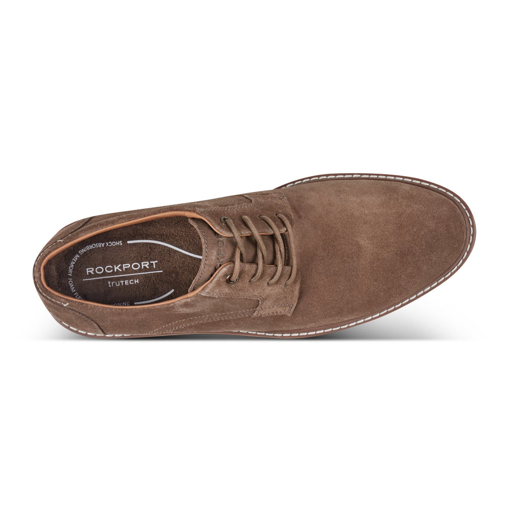 Rockport Men / Foley Lace-up Casual Oxfords - Brown Suede
