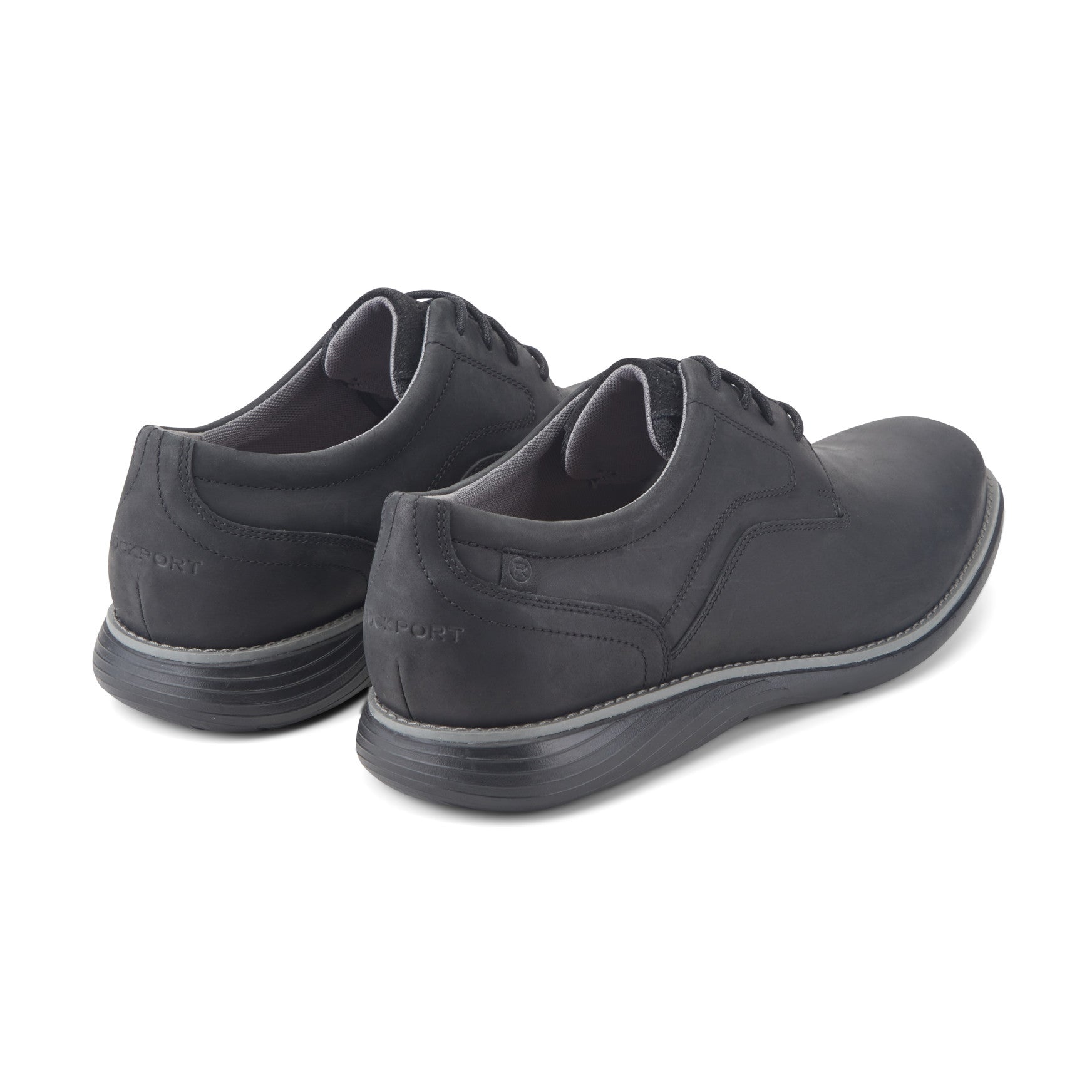 Rockport Men / Garett Plain Toe Oxford - Black Leather