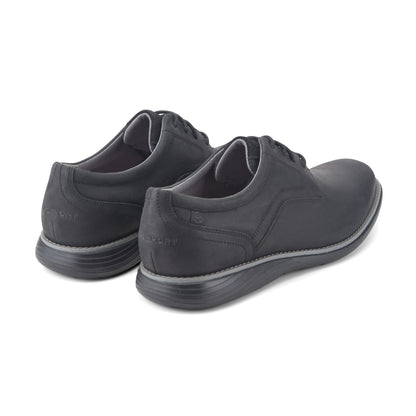 Rockport Men / Garett Plain Toe Oxford - Black Leather