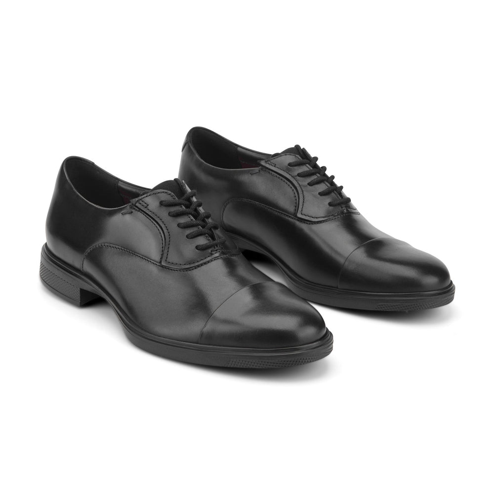 Rockport Men / Keefe Dress Cap Toe Lace-up Oxfords - Black Leather