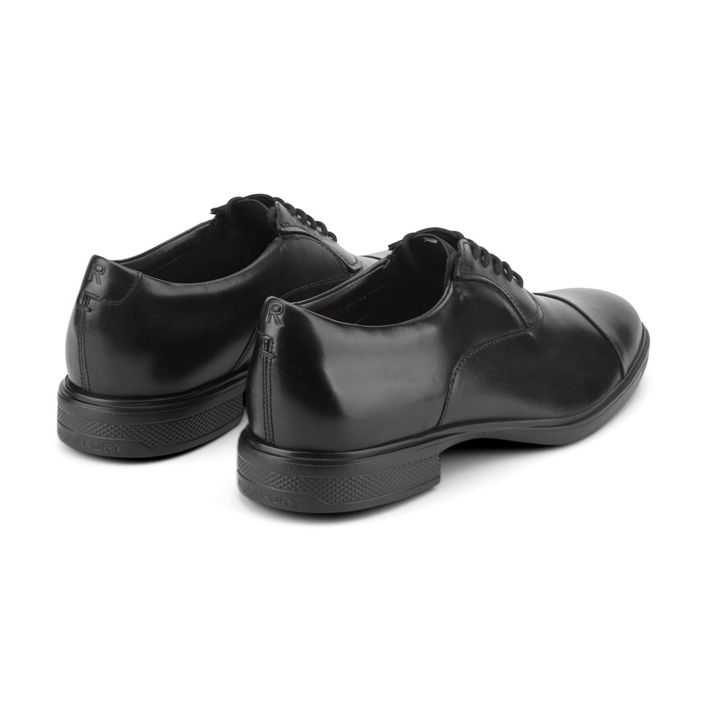 Rockport Men / Keefe Dress Cap Toe Lace-up Oxfords - Black Leather