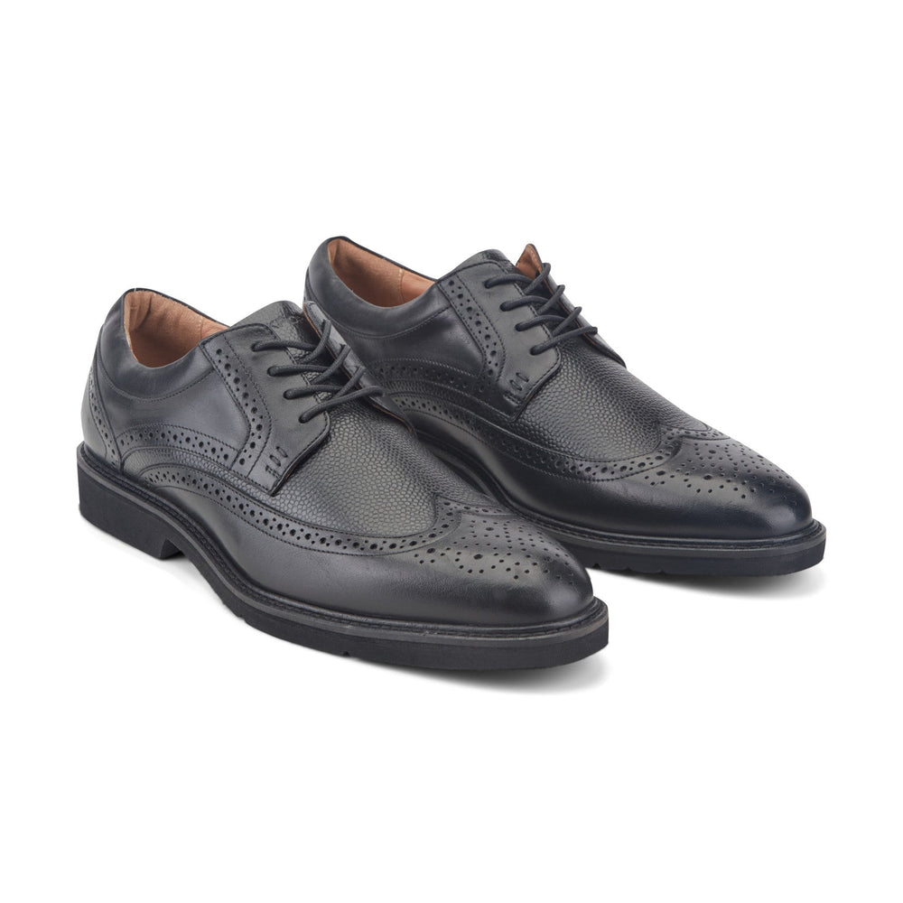 Rockport Men / Fallo Dress Lace-up Almond Toe Oxfords - Black Leather