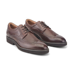 Rockport Men / Fallo Dress Lace-up Almond Toe Oxfords - Dark Brown Leather