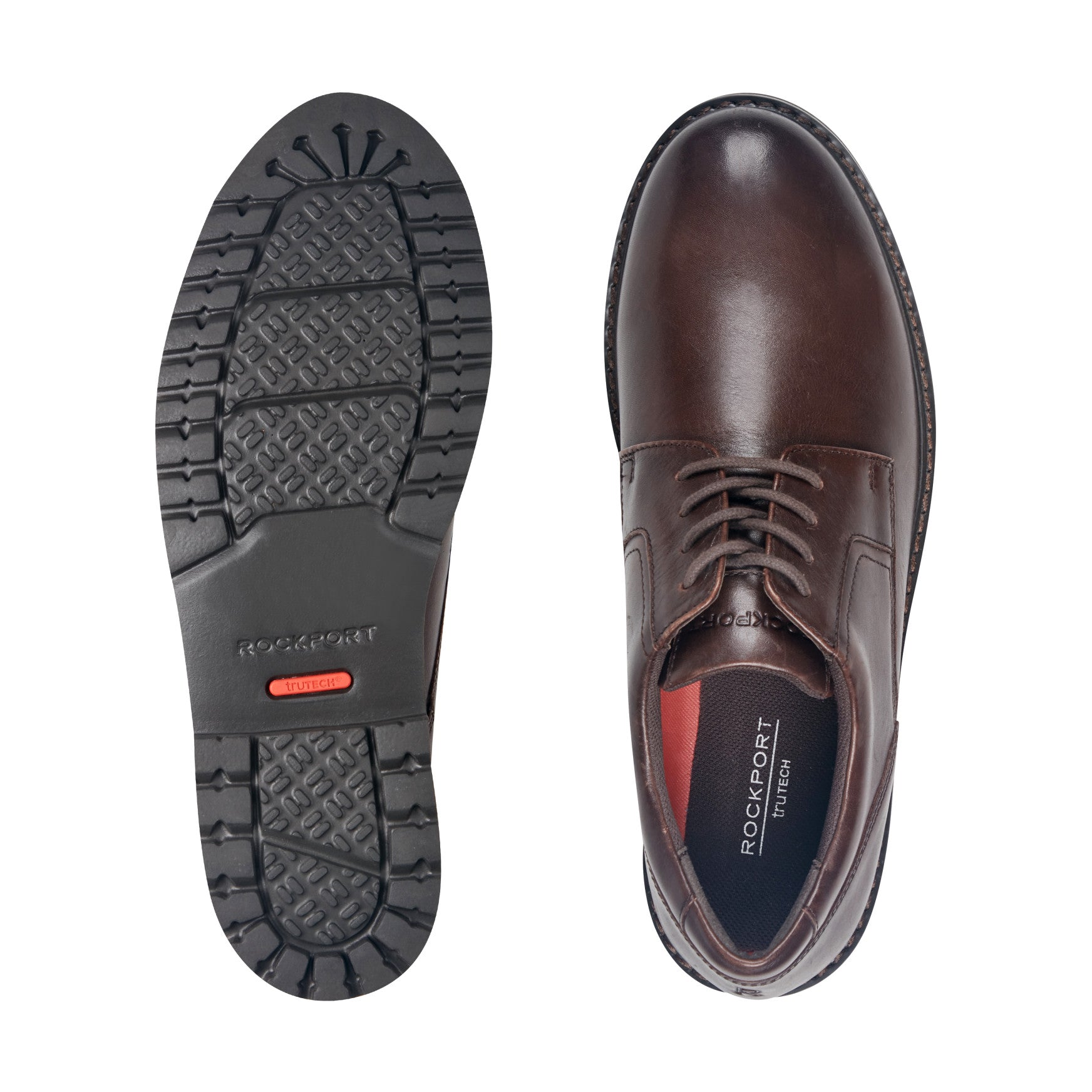 Rockport Men / Maverick Plain Toe Oxford - Dark Brown Leather