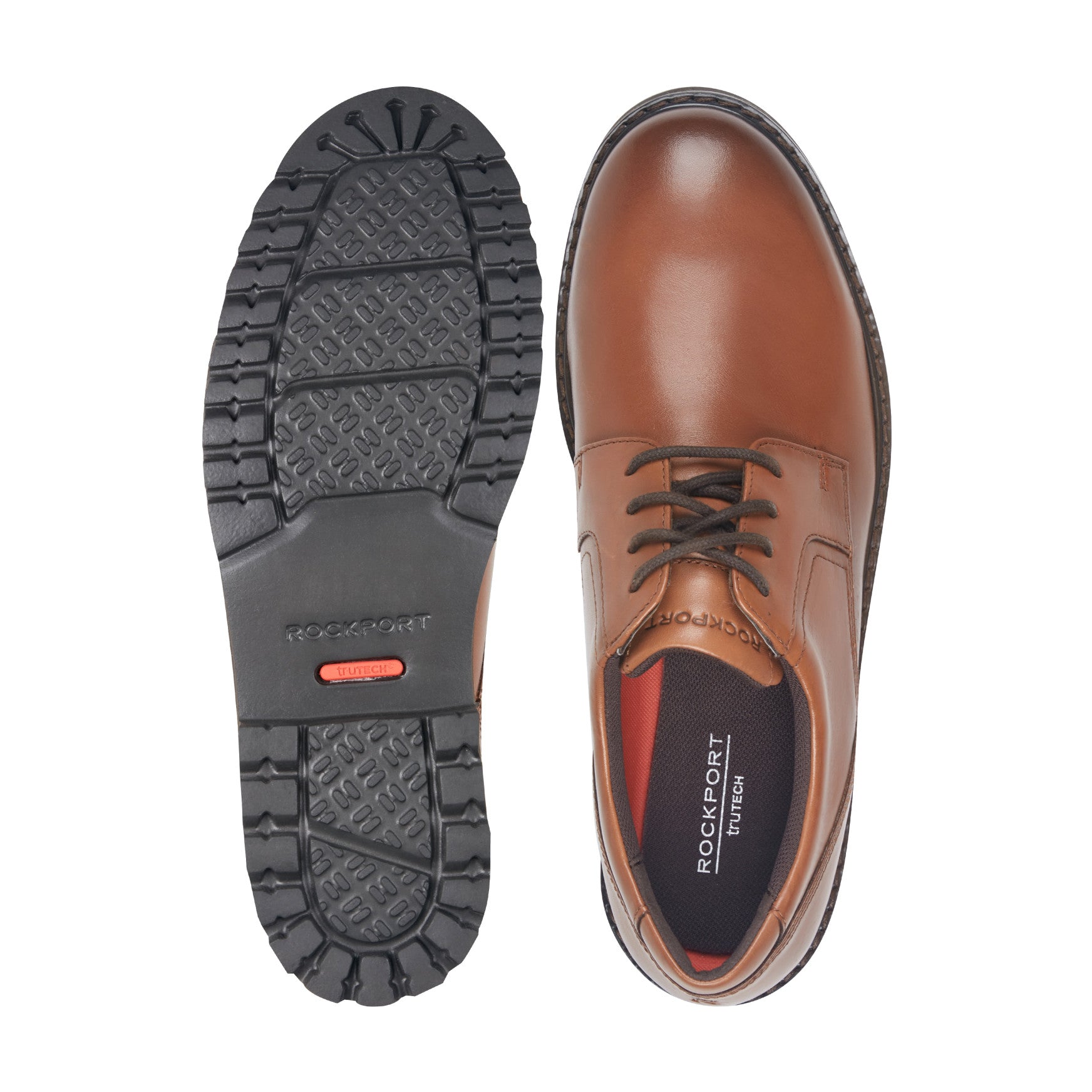 Rockport Men / Maverick Plain Toe Oxford - Medium Natural Leather