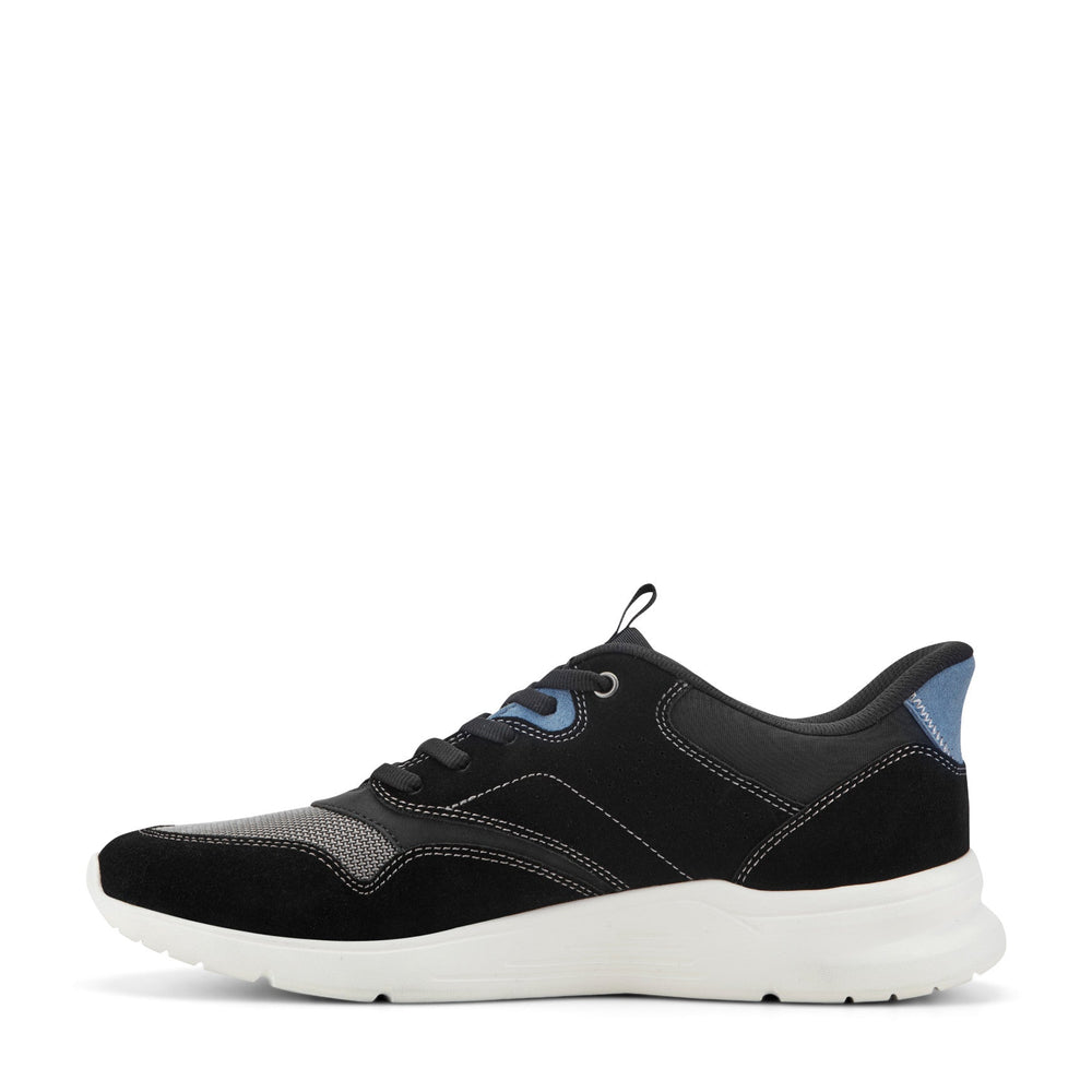 Rockport Men / Shawn Step Activated Casual Lace-up Sneakers - Black Suede