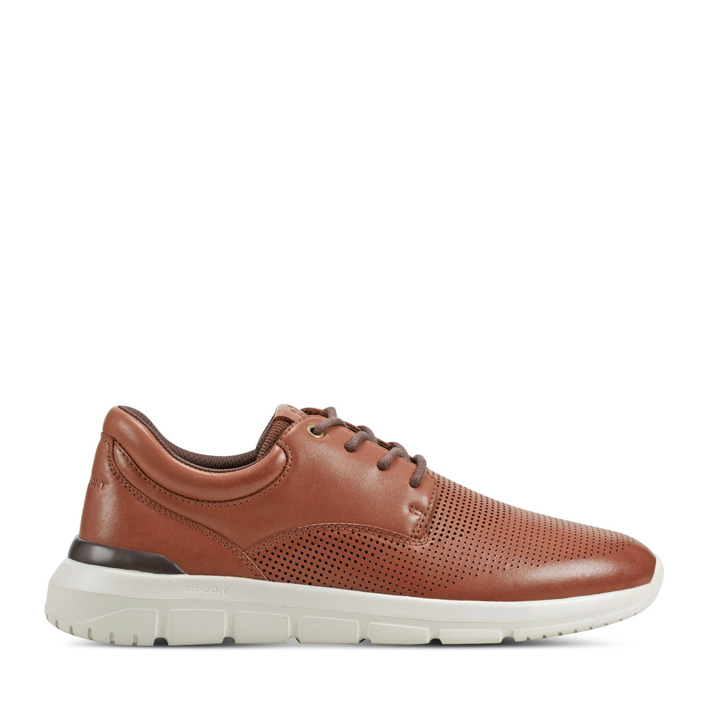 Rockport Men / Jaimie Lace-up Sneakers - Dark Natural Leather