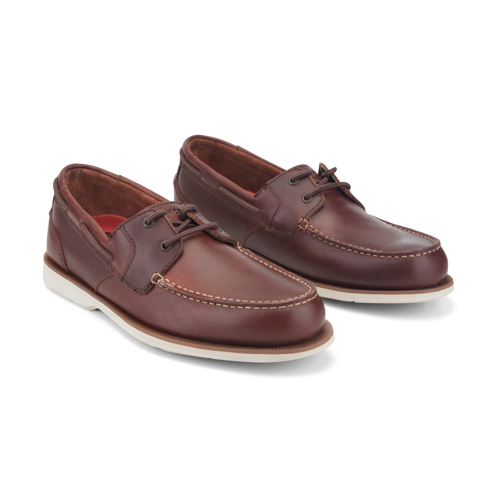 Rockport Men / Southport Boat Shoe - Medium Brown Leather