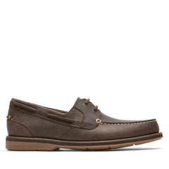 Rockport Men / Southport Boat Shoe - Oat Brown Leather