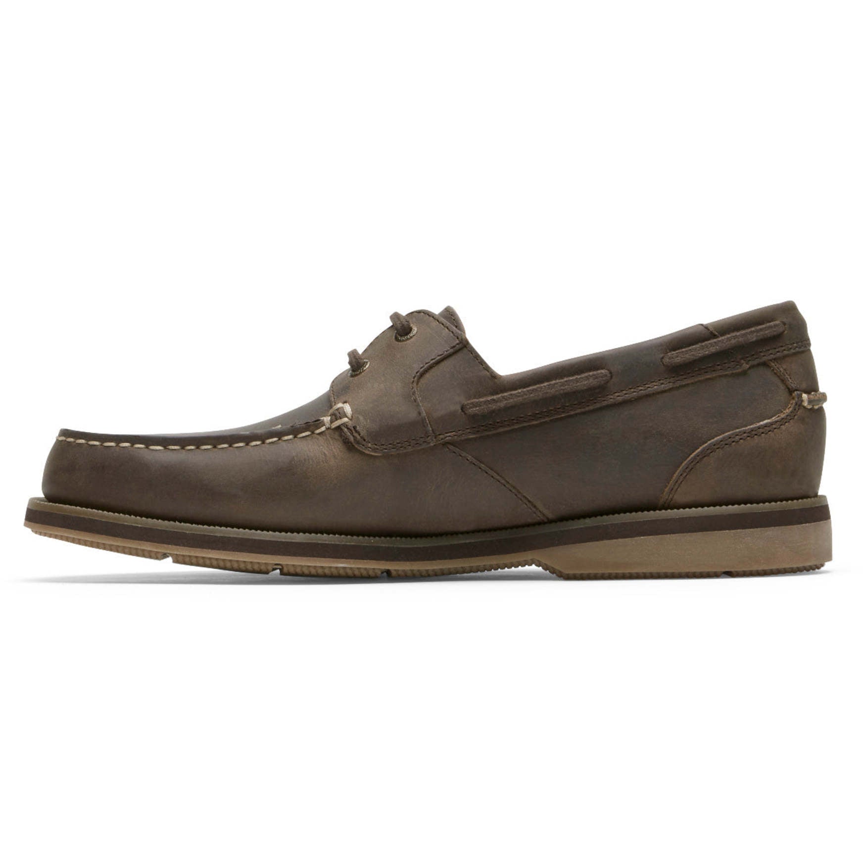 Rockport Men / Southport Boat Shoe - Oat Brown Leather