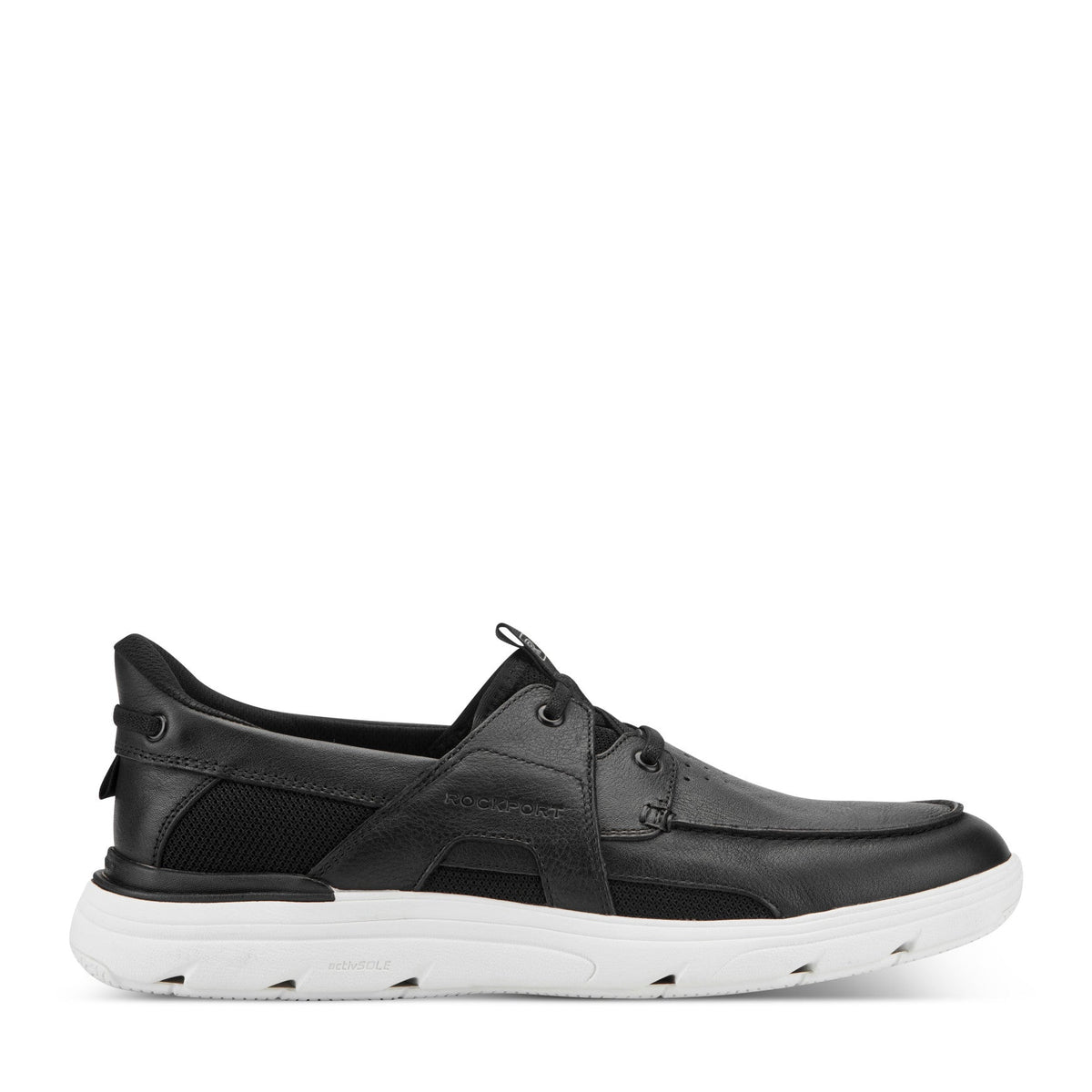 Rockport Men / Seadon Step Activated Sneakers - Black Leather