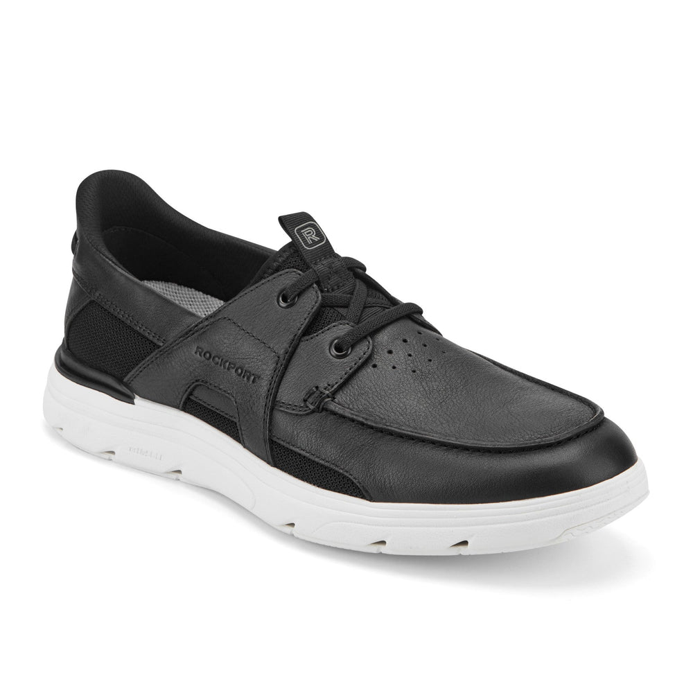 Rockport Men / Seadon Step Activated Sneakers - Black Leather
