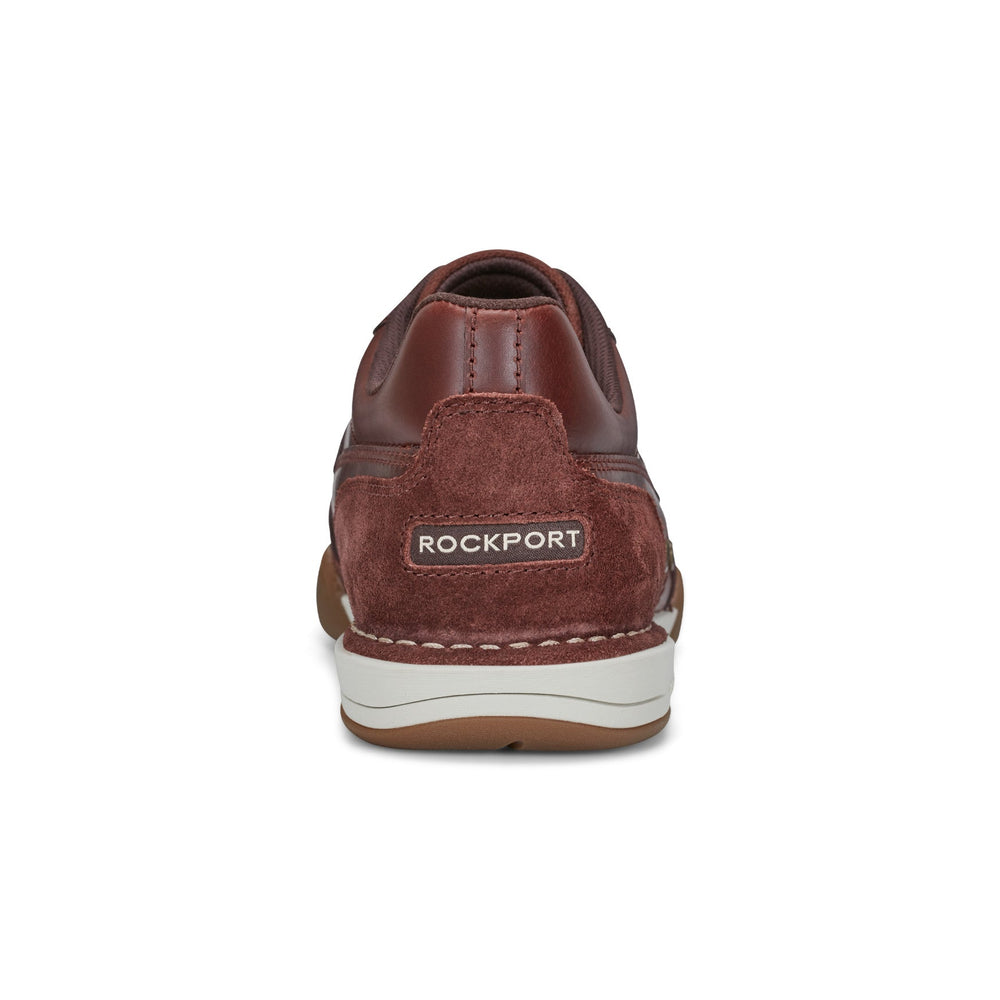 Rockport Men / Wentworth Round Toe Casual Flat Boat Shoe - Dark Natural