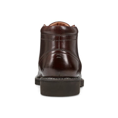 Rockport Men / Flynn Lace-up Almond Toe Casual Boots - Dark Brown Leather