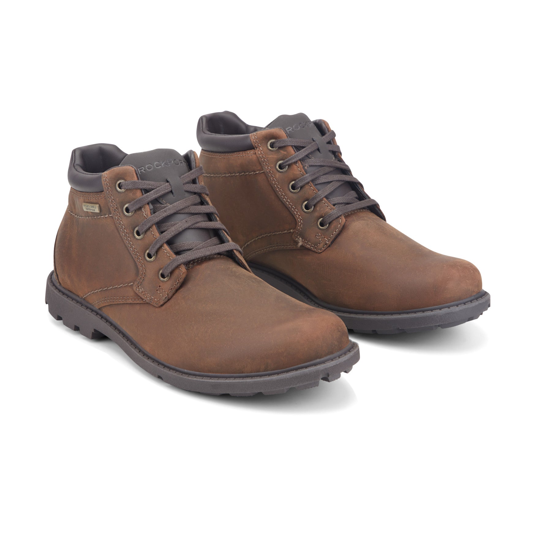 Rockport Men / Storm Surge Plain Toe Boot - Tan Leather