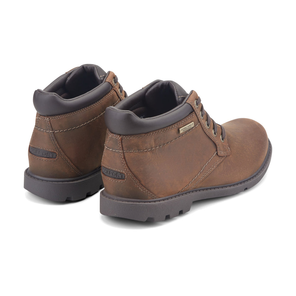 Rockport Men / Storm Surge Plain Toe Boot - Tan Leather