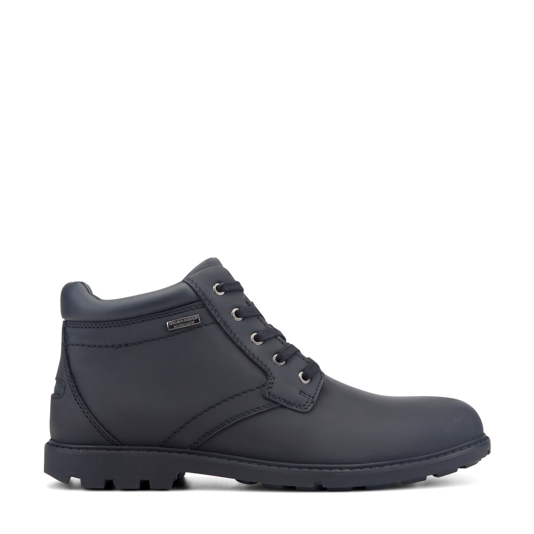 Rockport Men / Storm Surge Plain Toe Boot - Black Leather