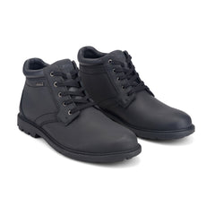 Rockport Men / Storm Surge Plain Toe Boot - Black Leather