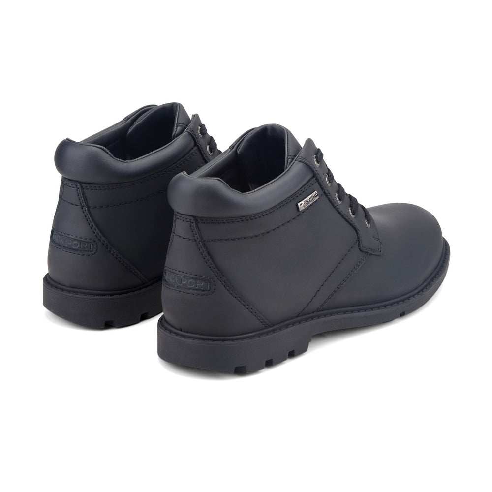 Rockport Men / Storm Surge Plain Toe Boot - Black Leather