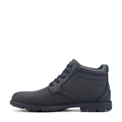 Rockport Men / Storm Surge Plain Toe Boot - Black Leather