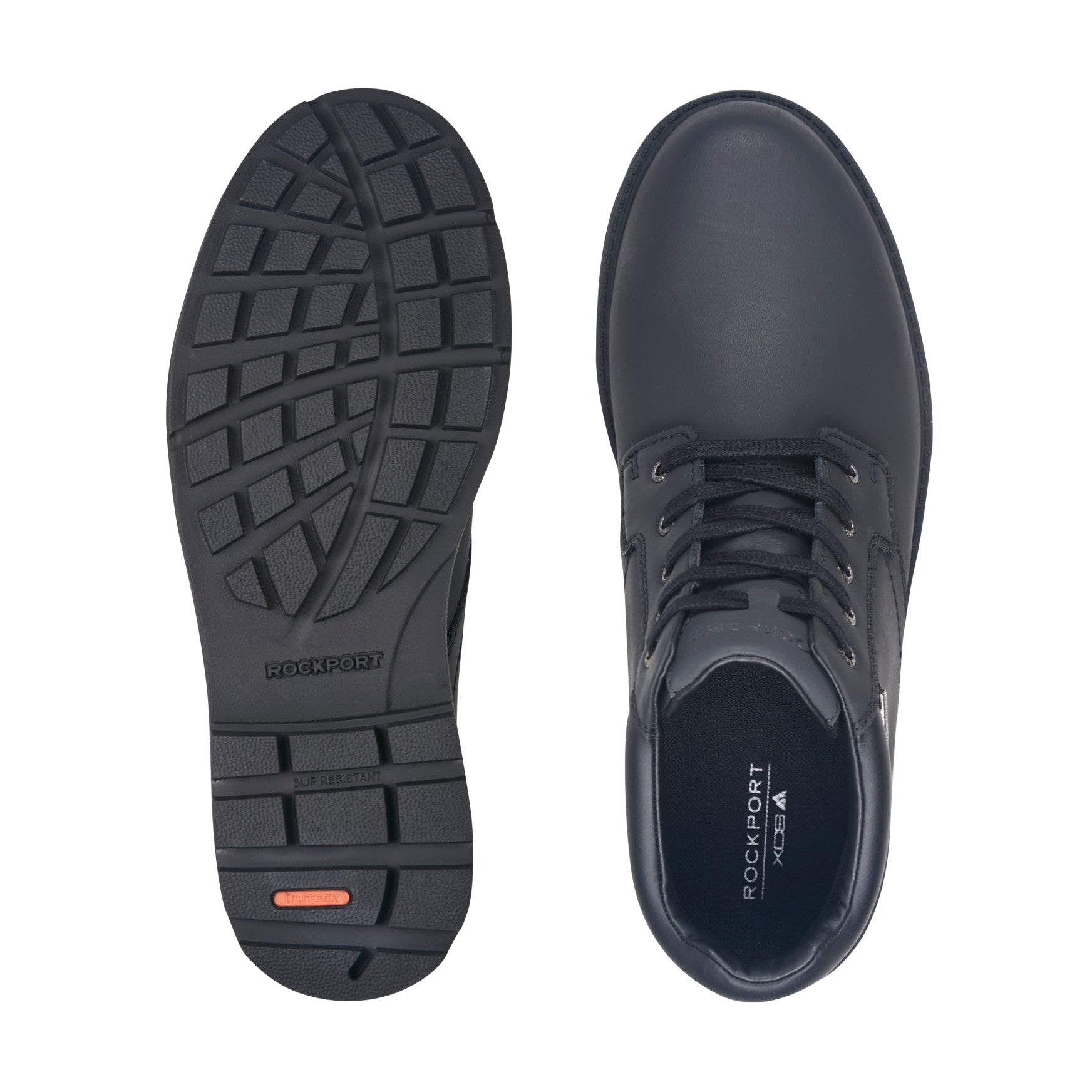 Rockport Men / Storm Surge Plain Toe Boot - Black Leather