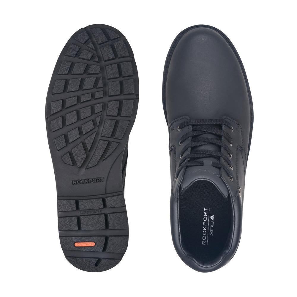 Rockport Men / Storm Surge Plain Toe Boot - Black Leather