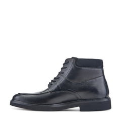 Rockport Men / Macklin Moc Toe Lace-Up Leather Boots - Black Leather
