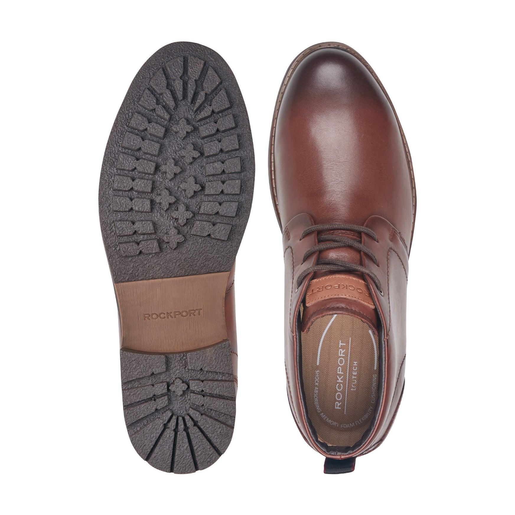 Rockport Men / Tolan Lace-Up Leather Chukka Boots - Dark Brown Leather