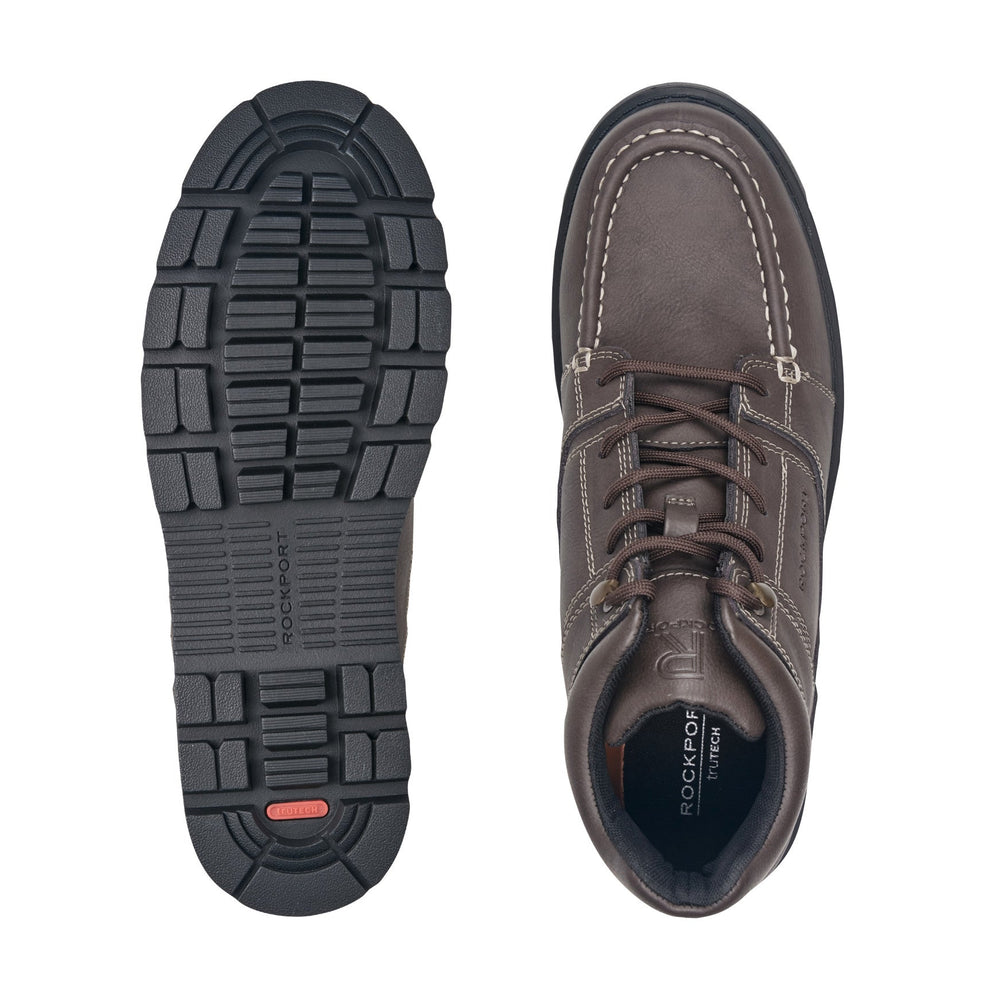 Rockport Men / Umber Waterproof Casual Moc Toe Trail Boots -