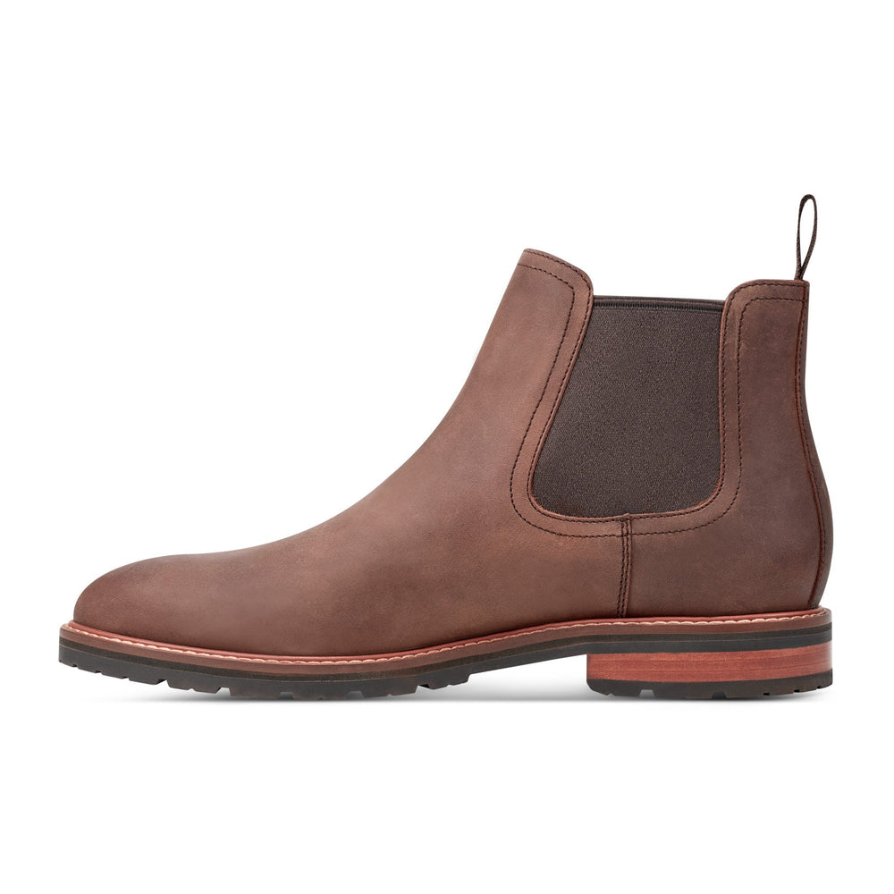 Rockport Men / Cassius Slip-on Almond Toe Boots - Light Brown Leather