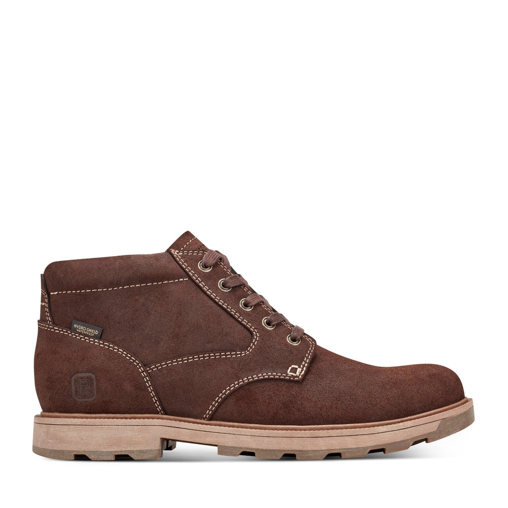 Rockport Men / Seamus Waterproof Casual Lace-up Boots - Dark Brown Suede